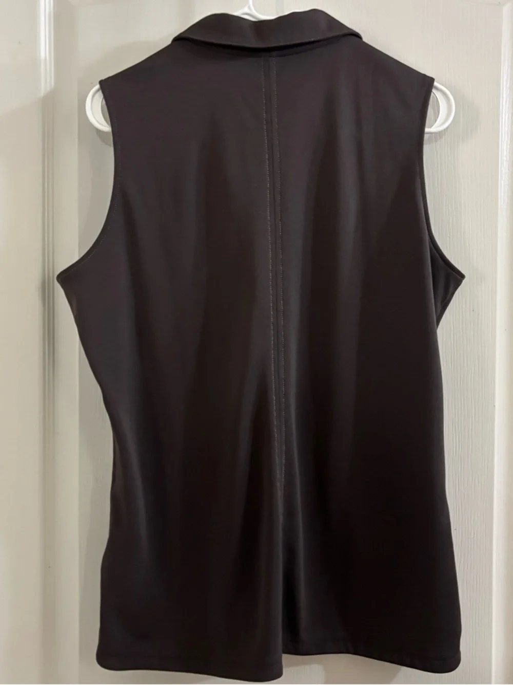 Nike Brown Sleeveless Collared Golf Tank